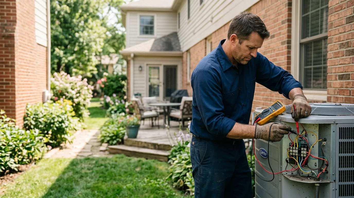 HVAC technician working near Spirit Lake, ID